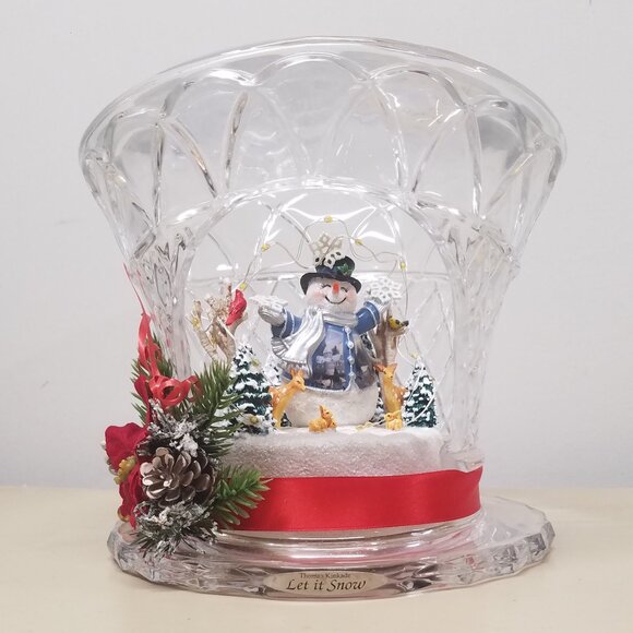 The Bradford Exchange Other - Thomas Kinkade "Let it Snow" Crystal Top Hat